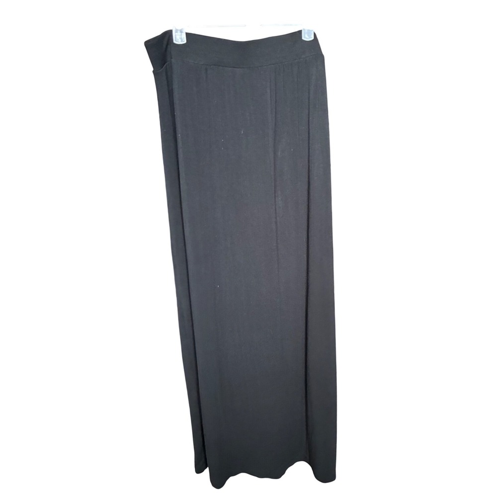 Apt 9 Womens Black Rayon Spandex Stretch Maxi Skirt Size Medium RN 73277